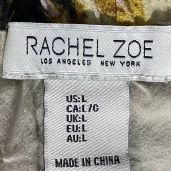 2 for $20 Rachel Zoe Tiered Midi Skirt Large Elastic Back Waist Detailed Print - Picture 9 of 13